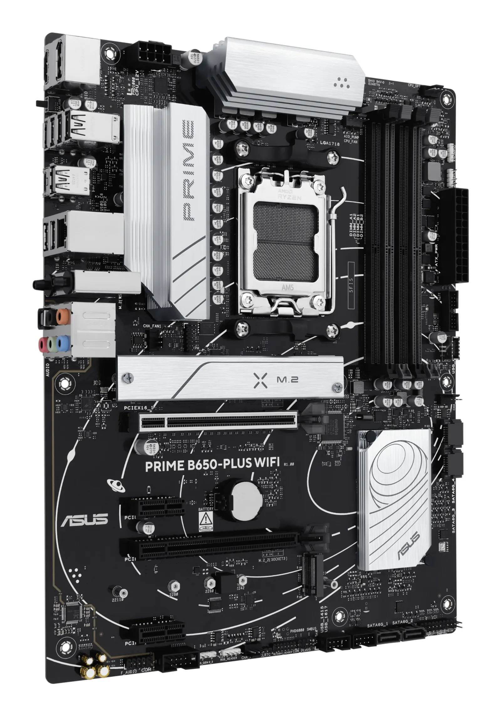 დედაპლატა ASUS Motherboard PRIME B650-PLUS WIFI sAM5 B650 4xDDR5 M.2 HDMI DP WiFi BT ATX
