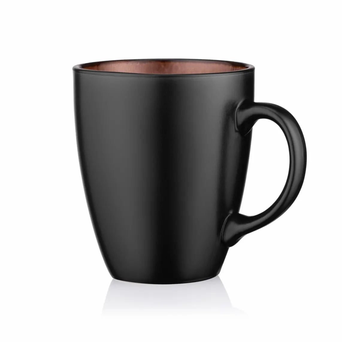ფინჯანი Ardesto Mug Bolzano, 380ml, ceramic, black-brown