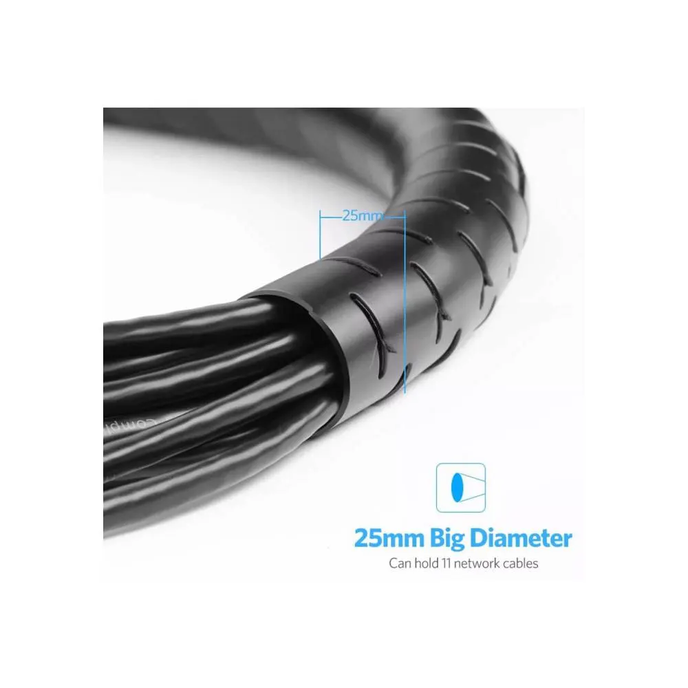 Cable manager UGREEN LP121 (30820) Cable Organizer, 5m, Black