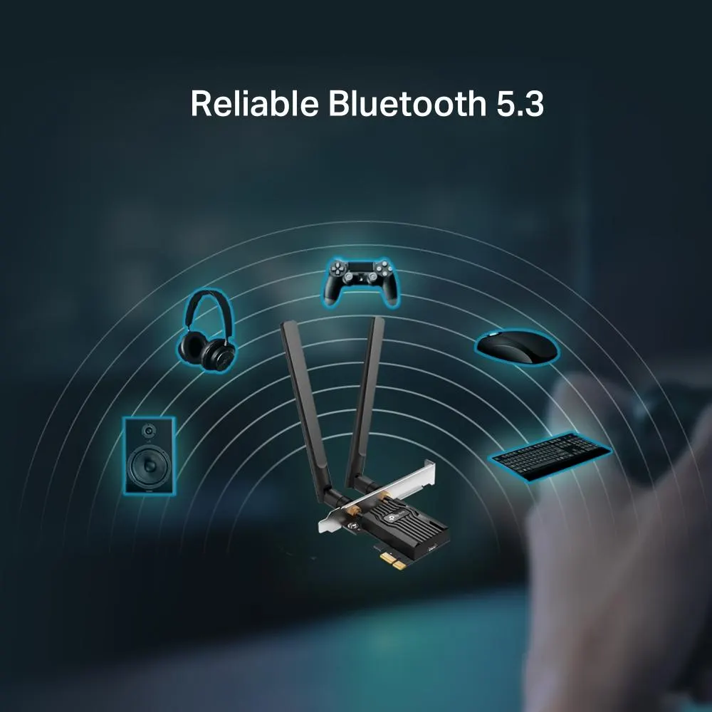 Wi-Fi ადაპტერი TP-Link, Archer TX10E, Adapter, AX900 Wi-Fi 6 Bluetooth PCle Adapter