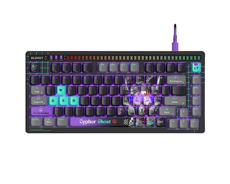 კლავიატურა A4tech Bloody AT75 Alpha Optical Switch Keyboard Cypher Ghost