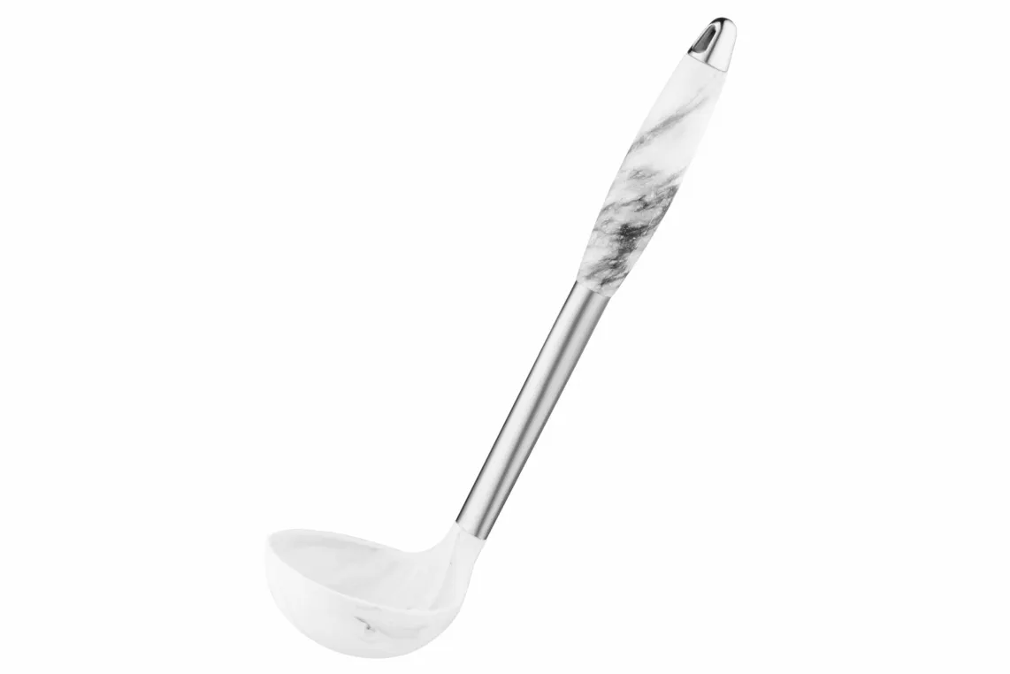 ჩამჩა Ardesto Ladle Gemini Marmo, 30cm, silicone, stainless steel
