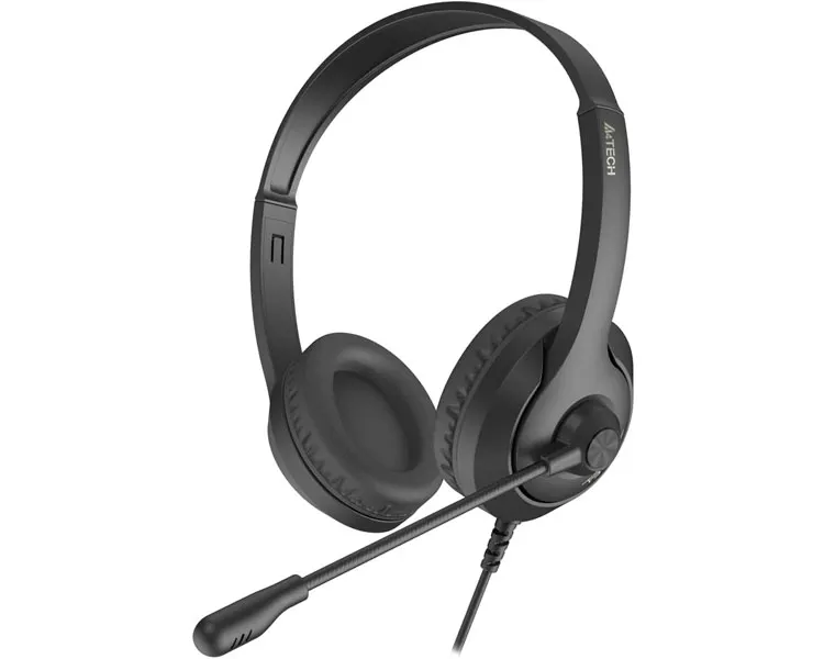 ყურსასმენი A4tech Fstyler FH100U USB Stereo Headset With Mic Stone Black