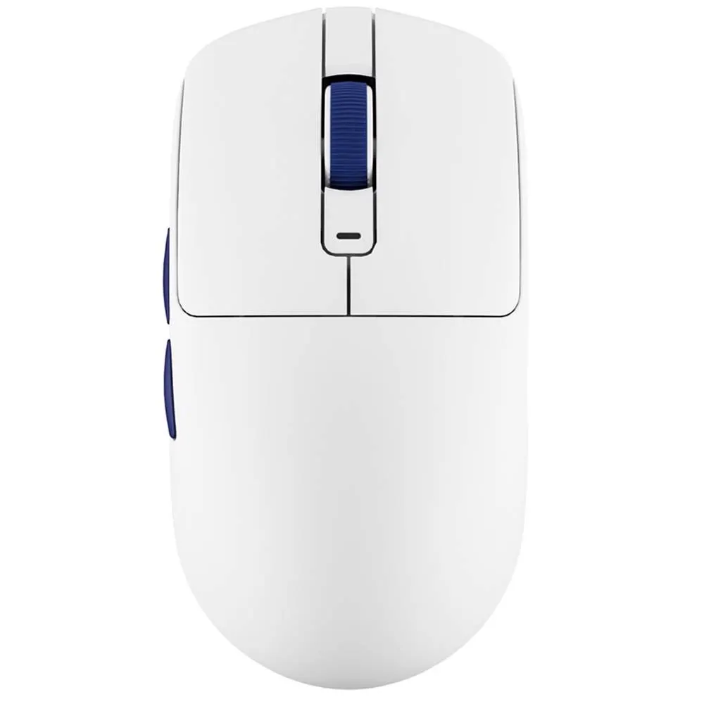 მაუსი Royal Kludge RK M30 Gaming Mouse Wireless, 2.4GHz, Bluetooth, USB White Blue