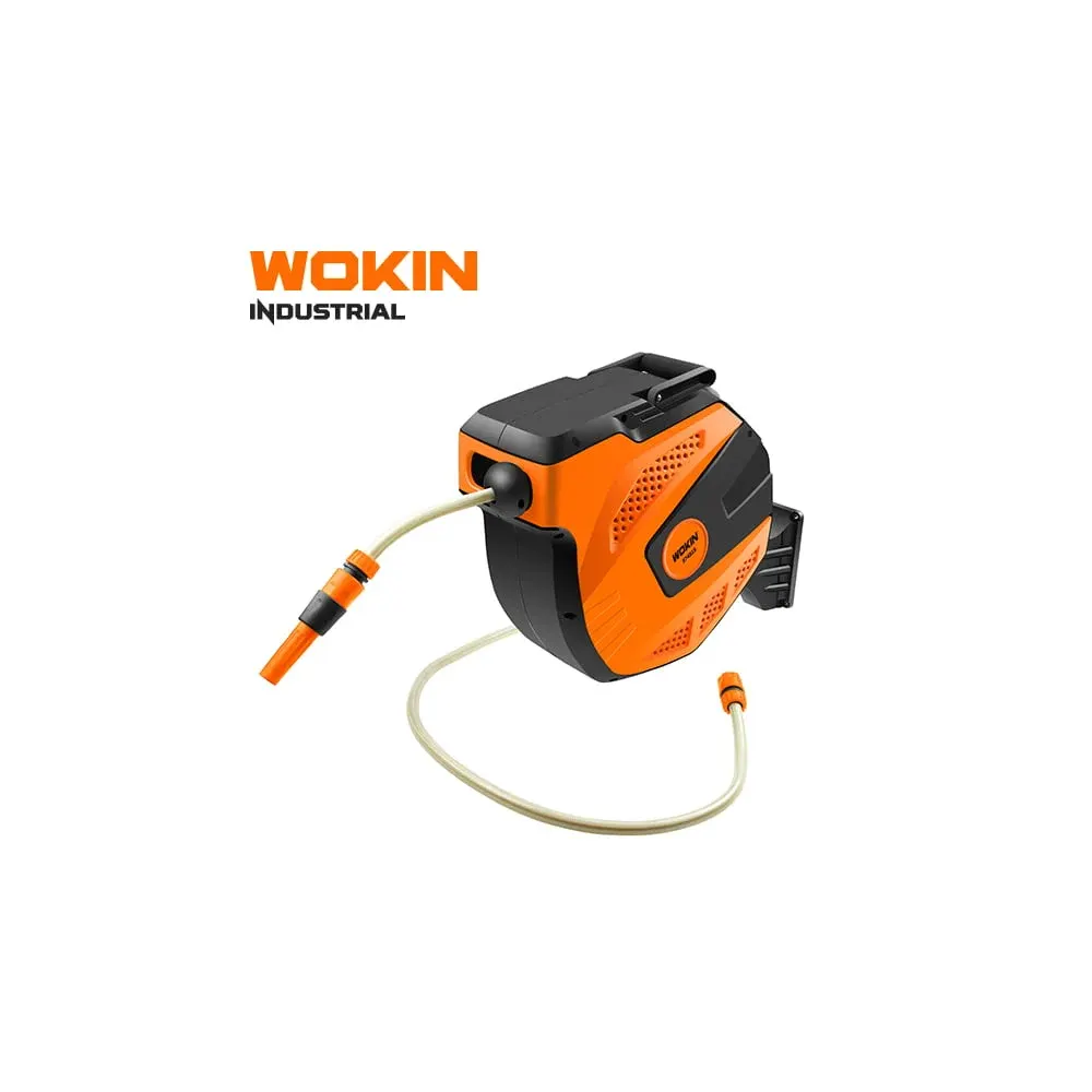 კოჭა სარწყავი მილით Wokin 574515, AUTOMATIC HOSE REEL SET (INDUSTRIAL), Orange