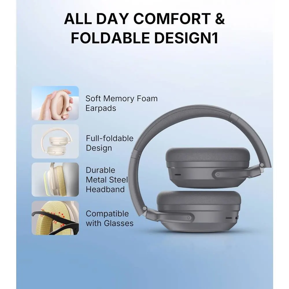ყურსასმენი Edifier WH700NB Pro, Headset, Wireless, Bluetooth, With ANC, Grey