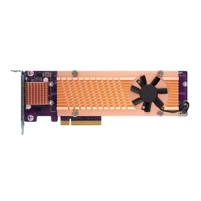 NAS აქსესუარი Quad M.2 PCIe SSD expansion card; supports up to four M.2 2280 formfactor M.2 PCIe (Gen3 x4) SSDs; PCIe Gen3 x8 host interface;