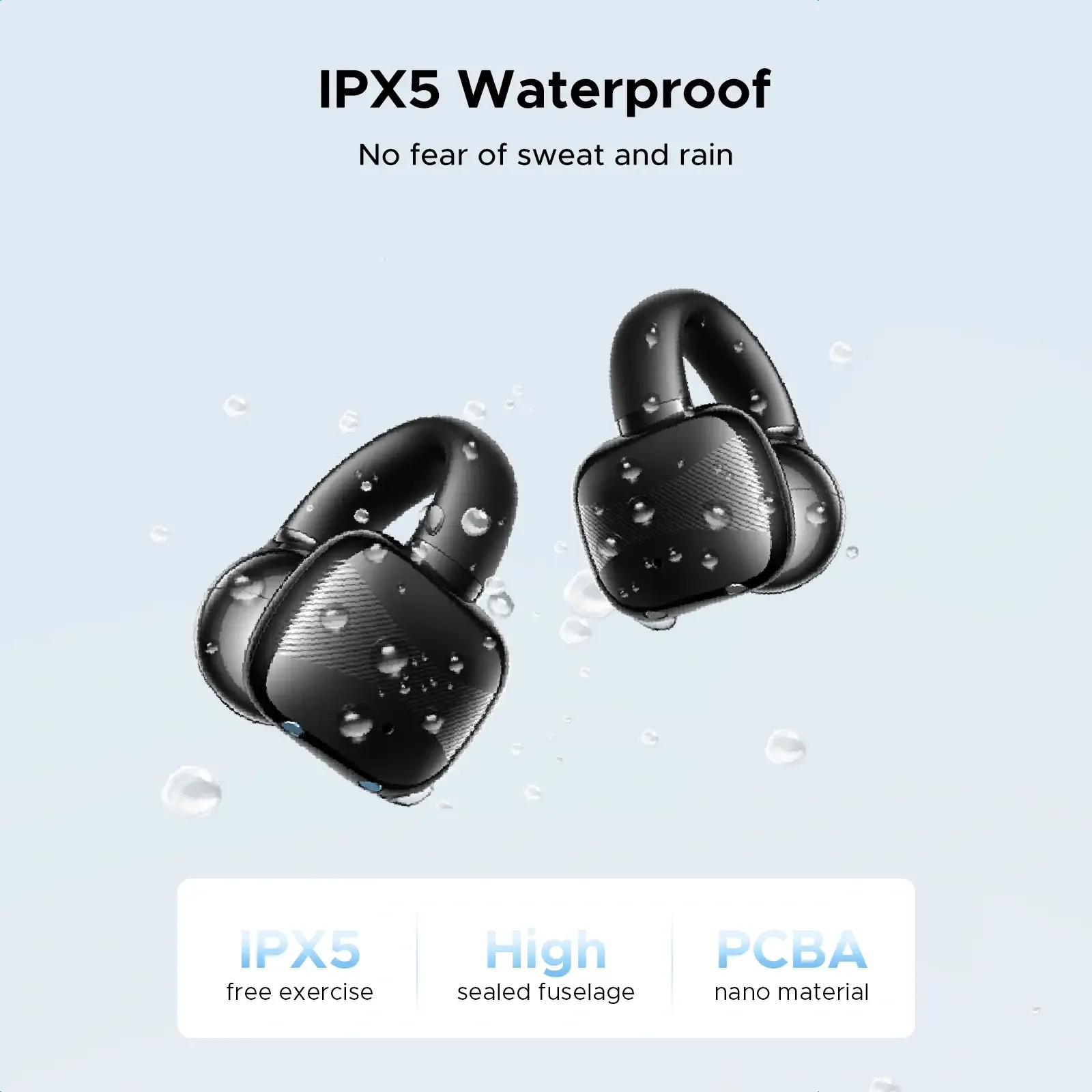 ყურსასმენი UGREEN, WS209 Headset Earbuds, Black