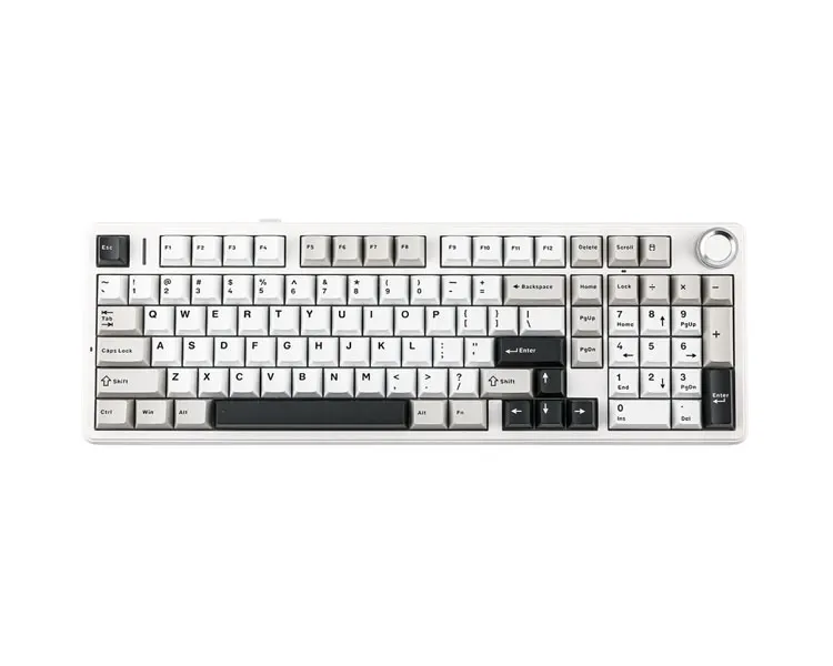 კლავიატურა AULA F99 PRO Tri-Mode RGB Mechanical Keyboard Grey/White/Dark Grey (Star Vector Switch)