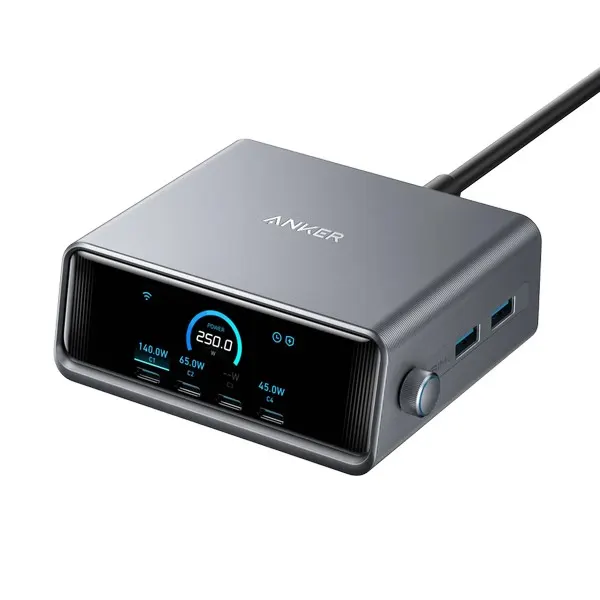 დამტენი Anker Prime Charging Station 250W Black