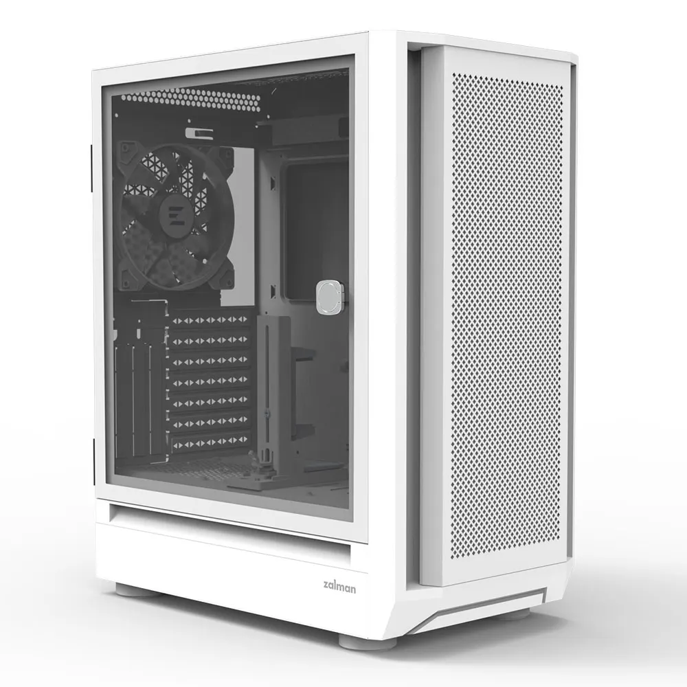 Zalman PC case I6 without PSU, 1xUSB3.0, 1xUSB2.0, 1xUSB Type-C, 4x140mm RGB, VGA 355mm, LCS ready, TG Side Panel, ATX, white