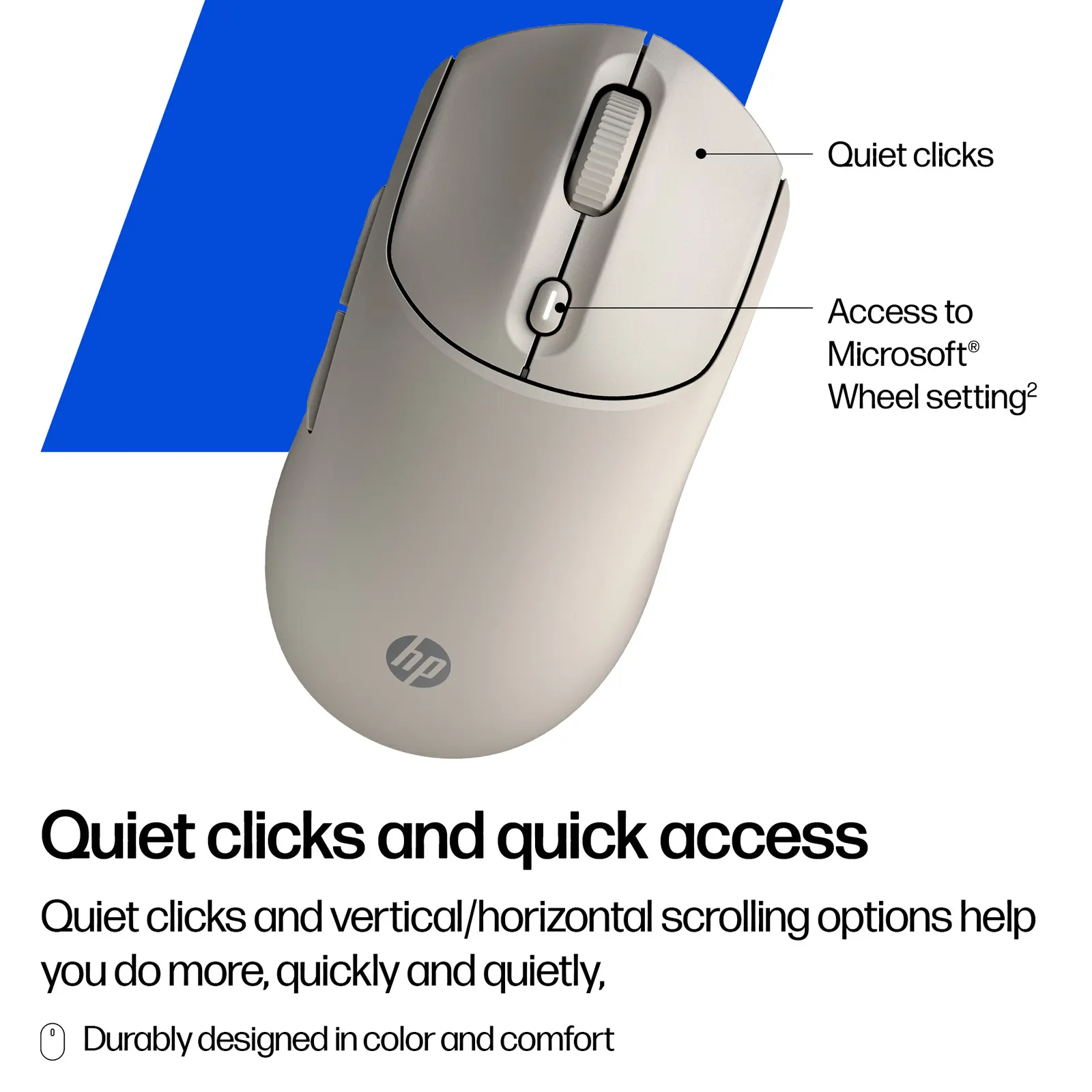 მაუსი HP 400 Quiet Wireless Maple