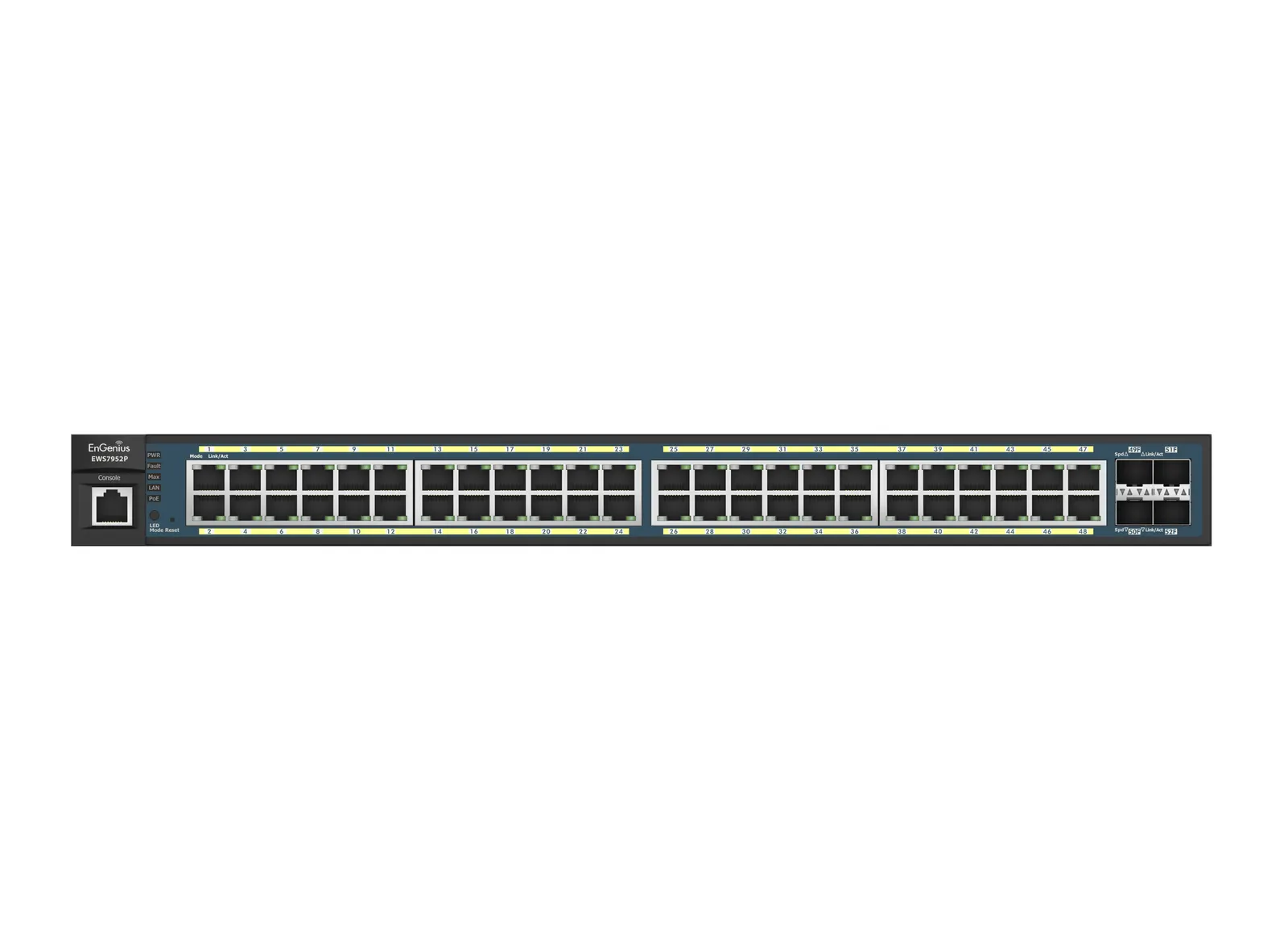 Wireless Management 50AP 48-port GbE PoE.at Switch 410W 4SFP L2 19i