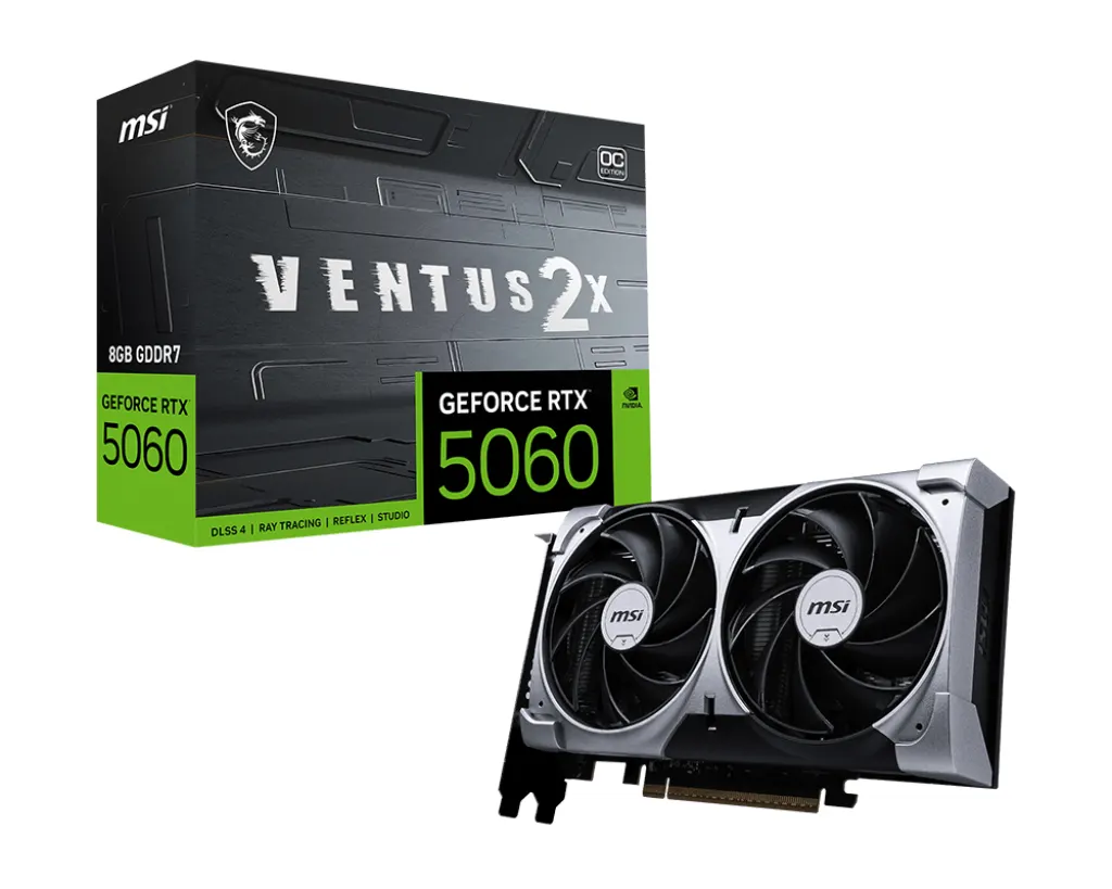 MSI Graphic card GeForce RTX 5060 8GB GDDR7 VENTUS 2X OC