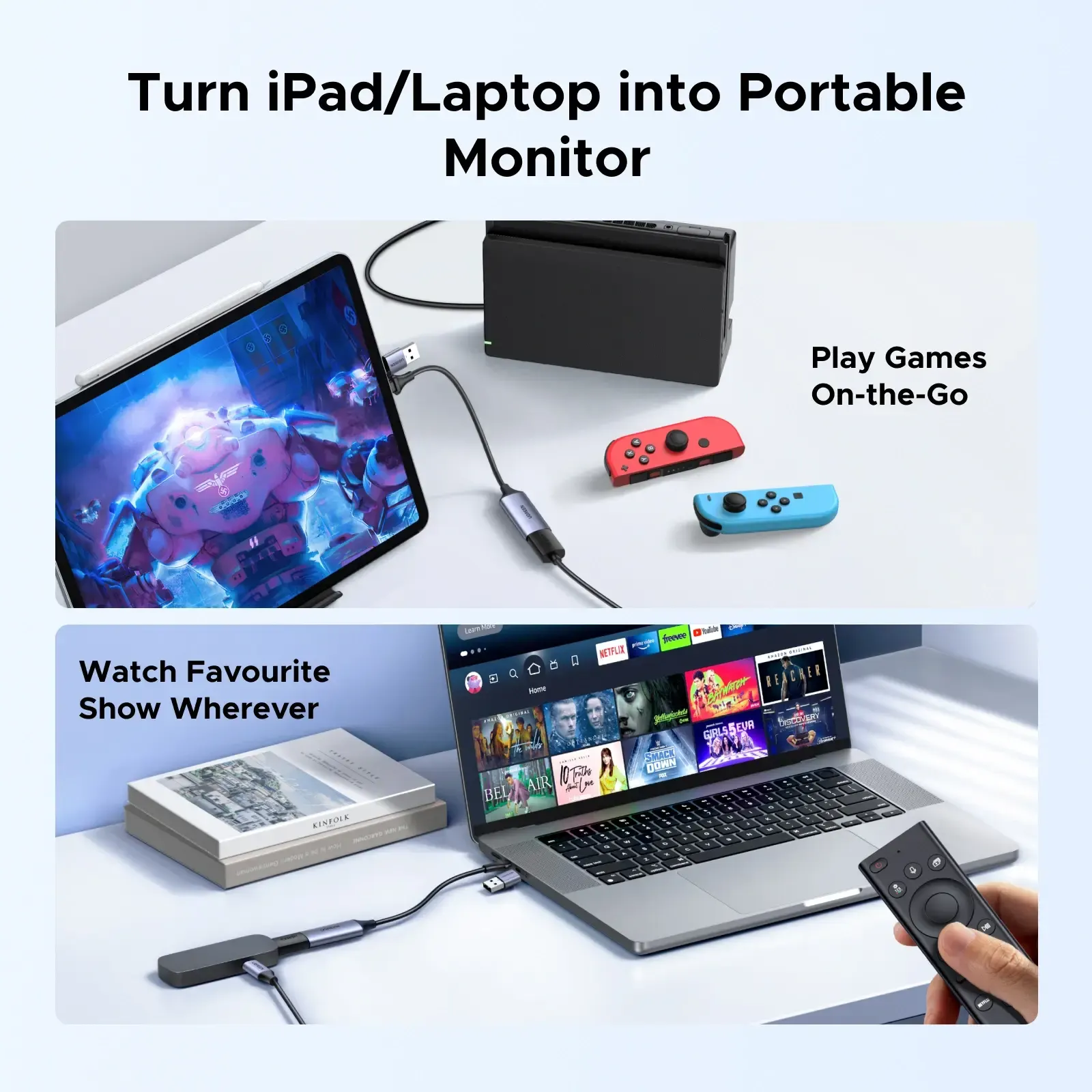 CM489 (40189), UNITEK, Adapter, 4K HDMI to USB/Type-C adapter.