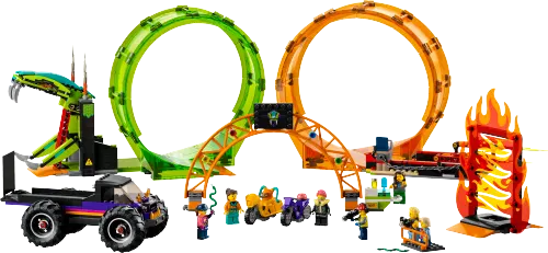 კონსტრუქტორი LEGO City Stuntz Double Loop Stunt Arena 60339