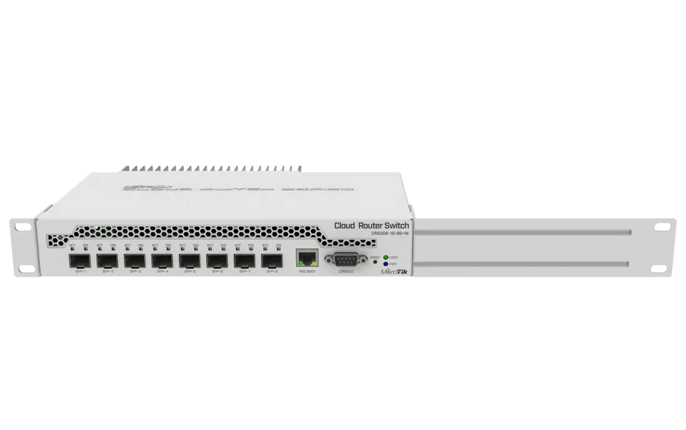 მართვადი სვიჩი - CRS309, L3, 1G, 8S+, MikroTik CRS309-1G-8S+IN