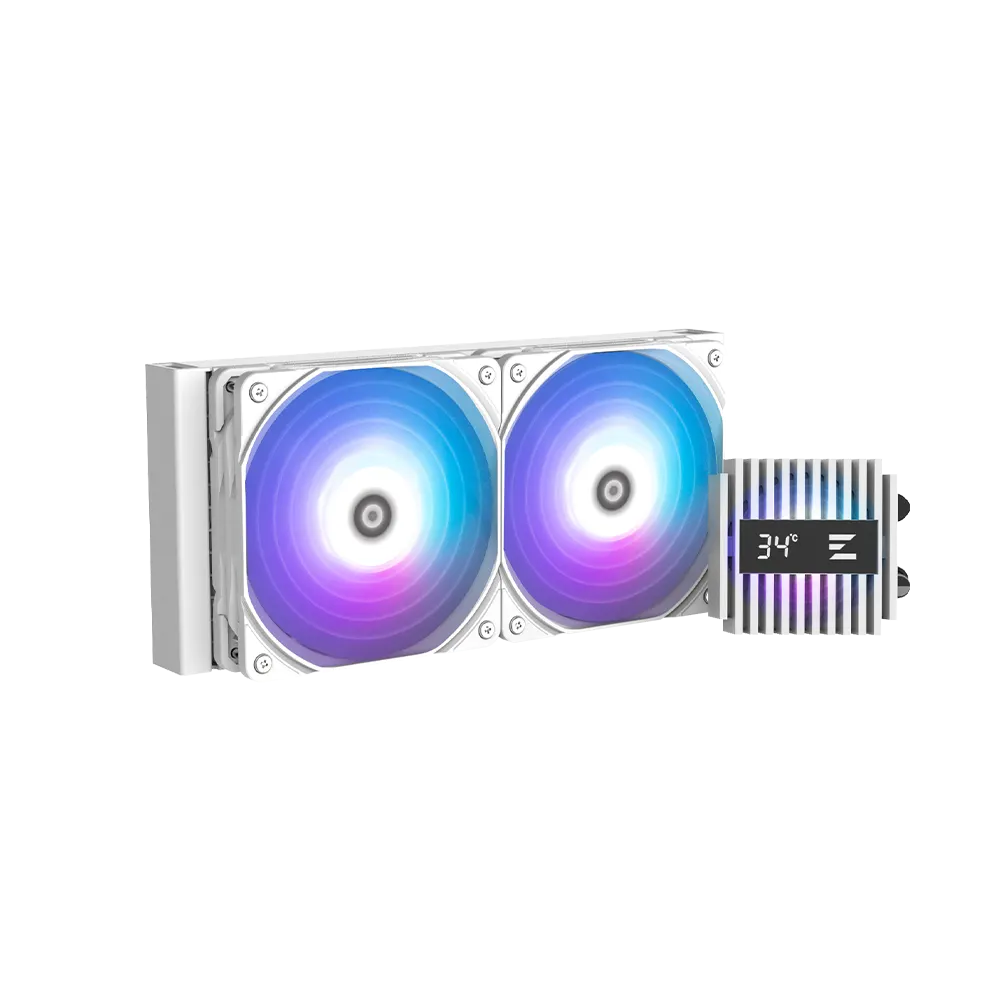 ქულერი Zalman LCS Alpha 2 A24 ARGB, LGA1700, 1200, 115x, AM5, AM4, TDP 320W, white