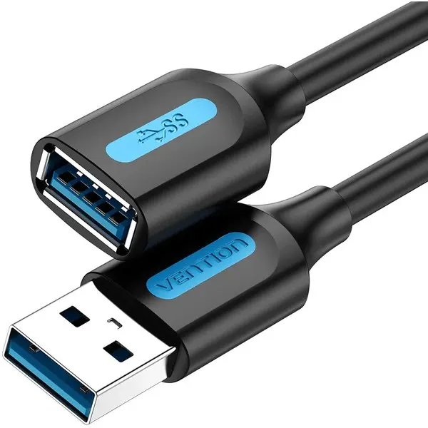 USB დამაგრძელებელი VENTION USB Male to Female Extension Cable 0.5M