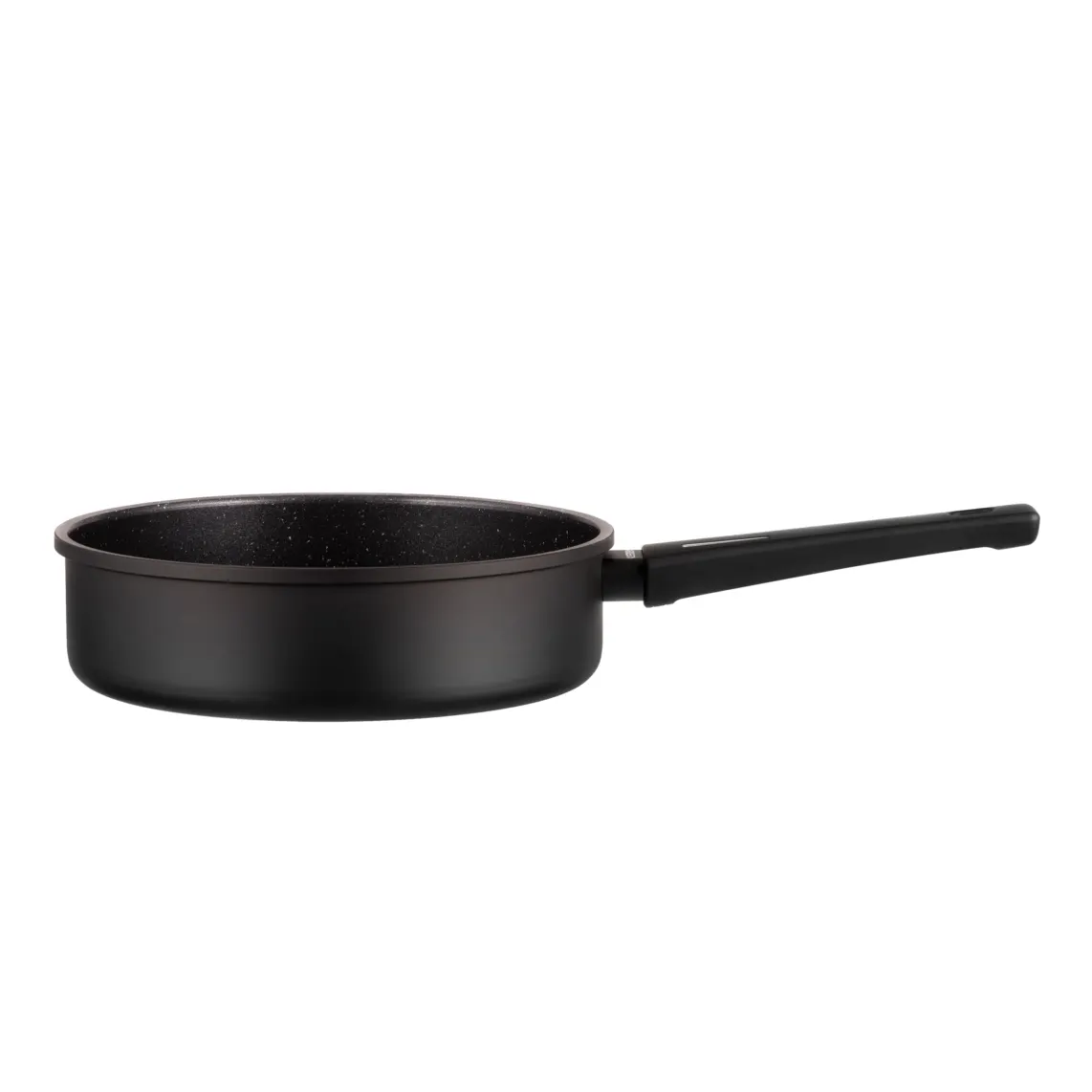 Open deep frypan ARDESTO with lid Gemini Gourmet, 24cm, aluminium, black