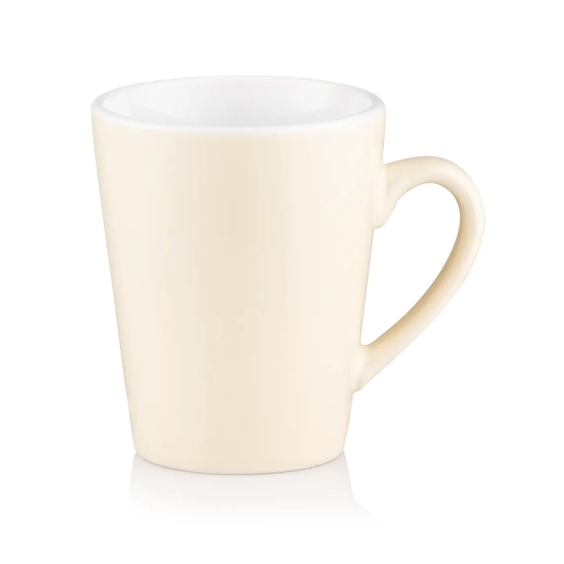 კათხა Mug ARDESTO Mario, 240ml, ceramics, beige, white