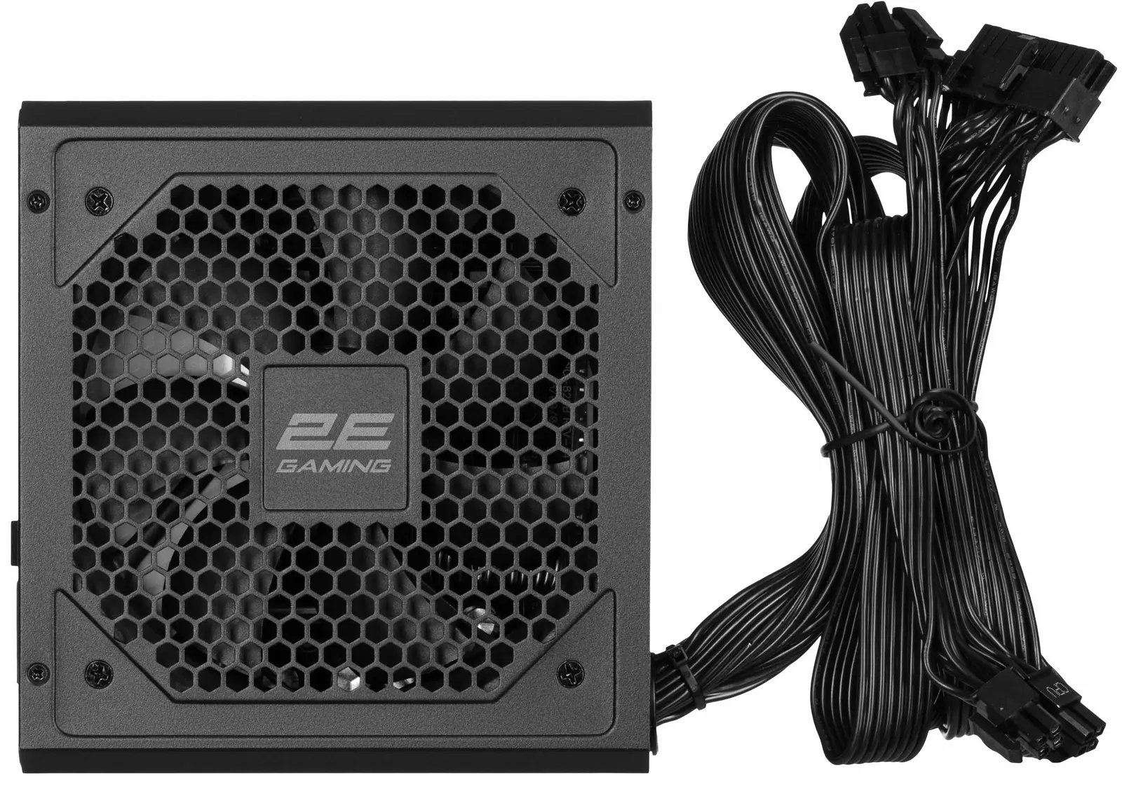 2E GAMING PSU Solid Power Pro (850W), >85%, 80+ Bronze, 120mm, 1xMB 24pin(20+4), 2xCPU 8pin(4+4), 3xMolex, 6xSATA, 4xPCIe 8pin(6+2), 1x12VHPWR, Semi