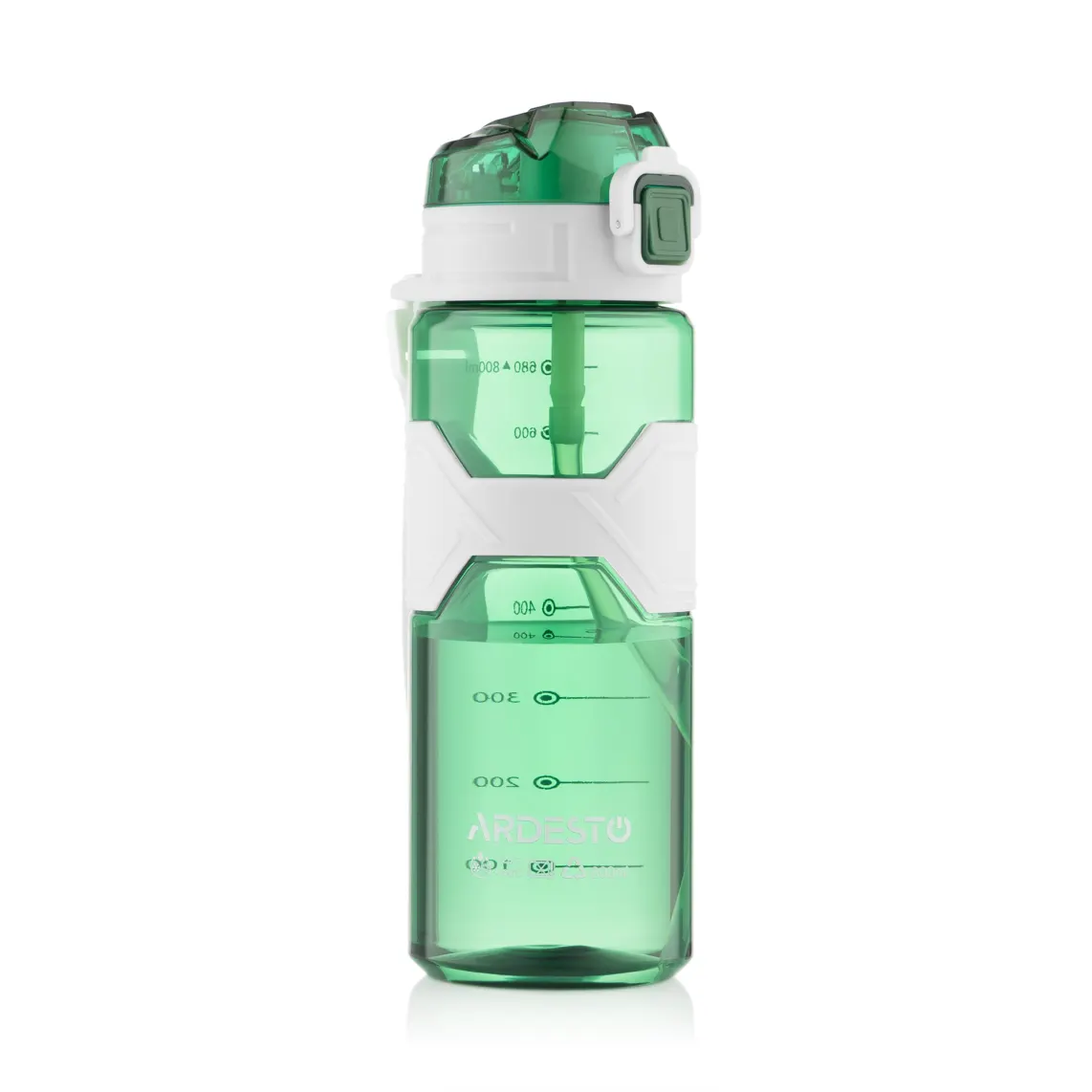 ბოთლი Ardesto Bottle Fitness 800ml, plastic, green
