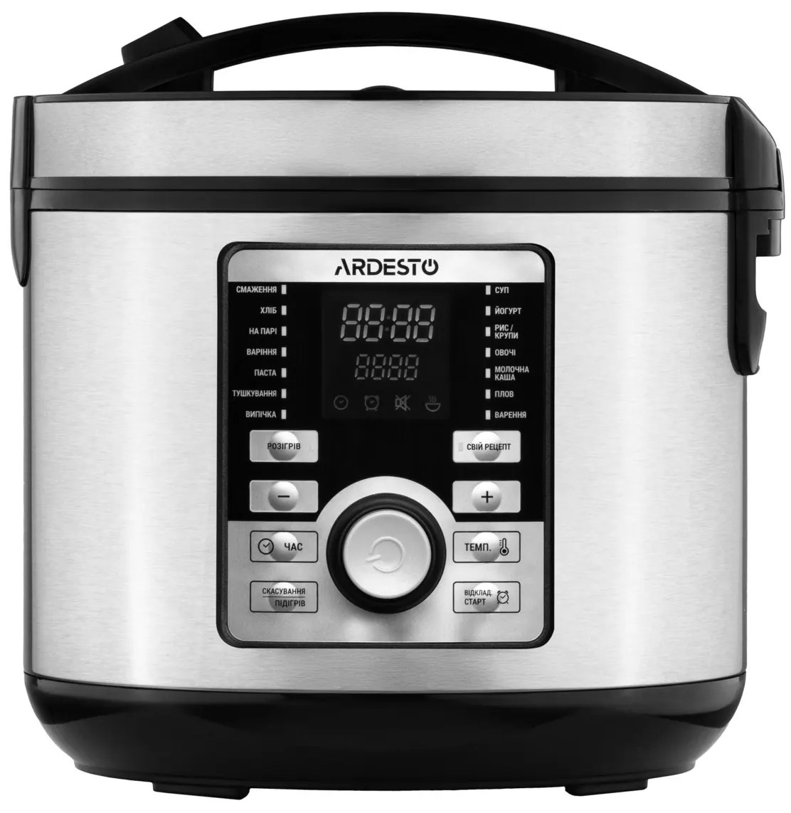 მულტისახარში Ardesto multicooker, 860W, bowl-5l, electronic control, recipes book, iron/plastic, silver