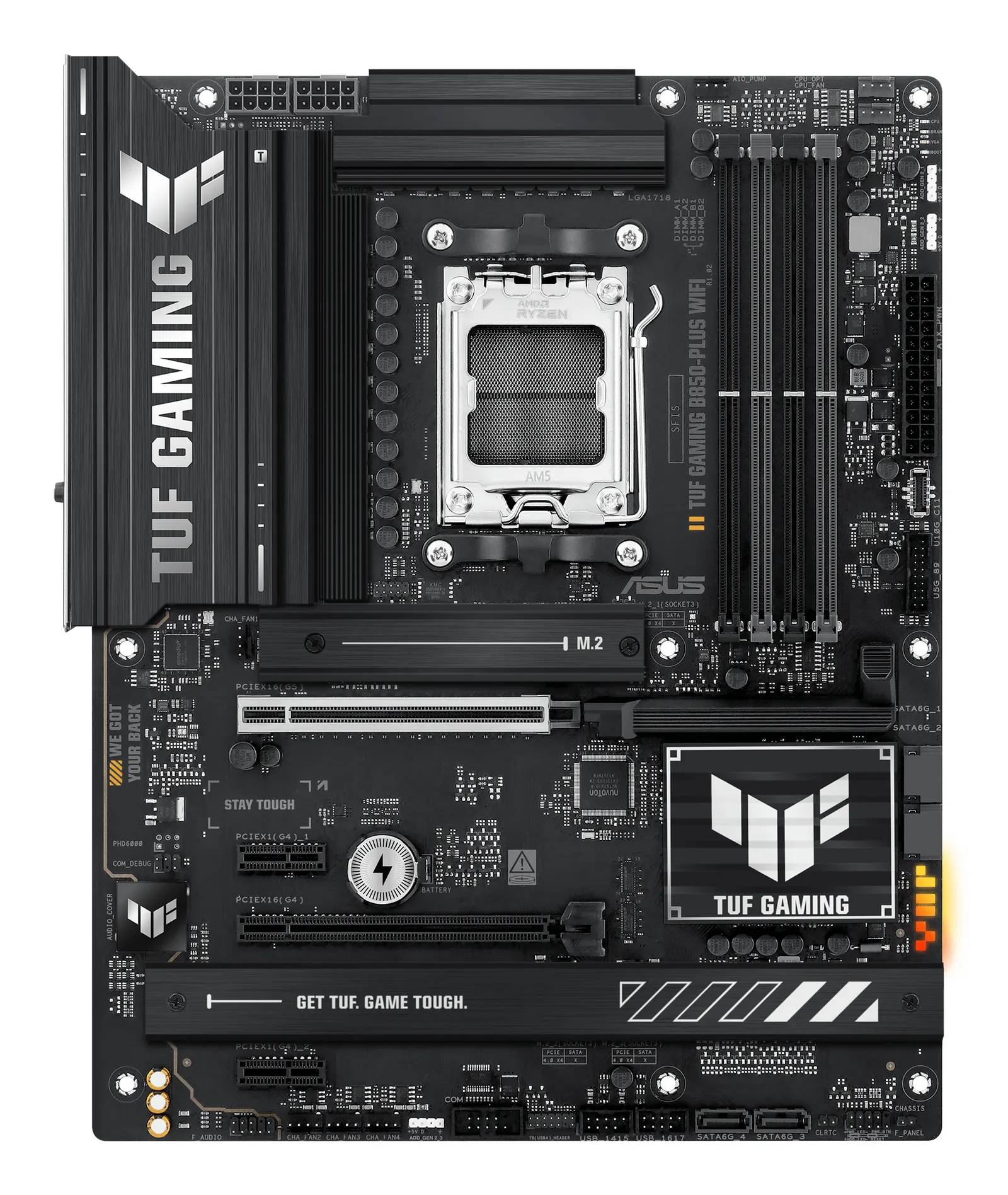 დედაპლატა ASUS Motherboard TUF GAMING B850-PLUS WIFI sAM5 B850 4xDDR5 M.2 HDMI DP WiFi BT ATX