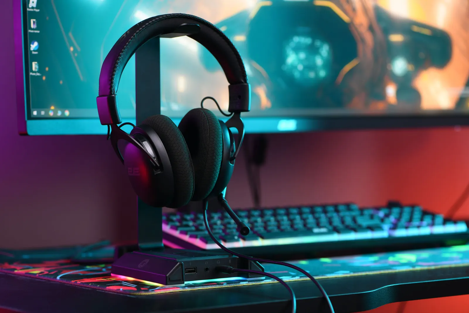 ყურსასმენი 2E GAMING Headset HG310 V2, mini-jack, 1.5m, black