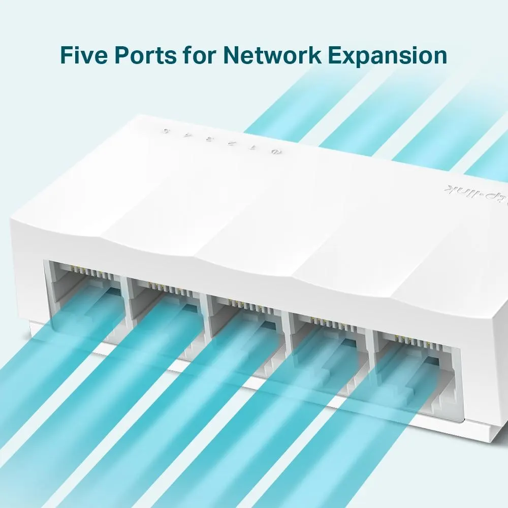 TP-Link, LS1005, 5-Port 10/100Mbps Desktop Switch