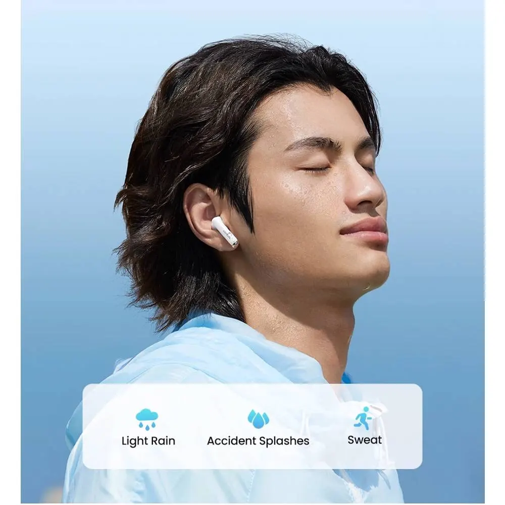 ყურსასმენი UGREEN WS201(15612) TWS HiTune H5, Earbuds, Wireless, Bluetooth, Ipx5, White
