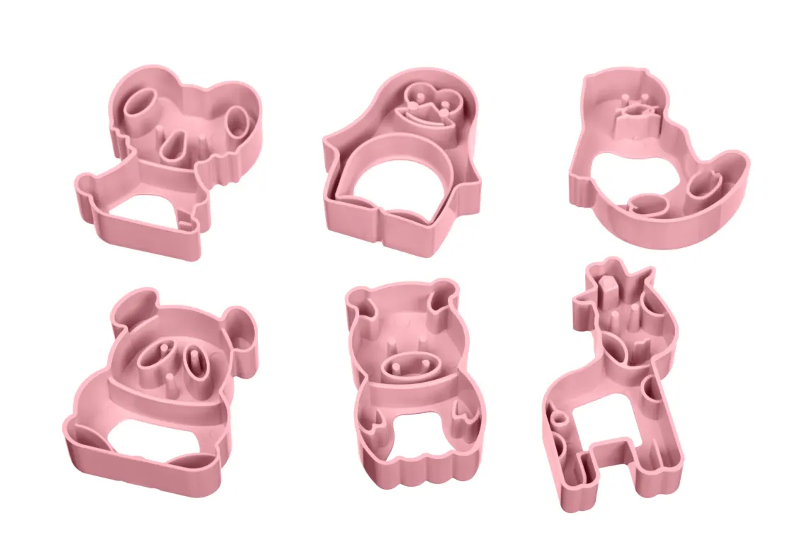 საკონდიტრო აქსესუარი ARDESTO Animals Biscuit Moulds 6 pcs, tiffany blue