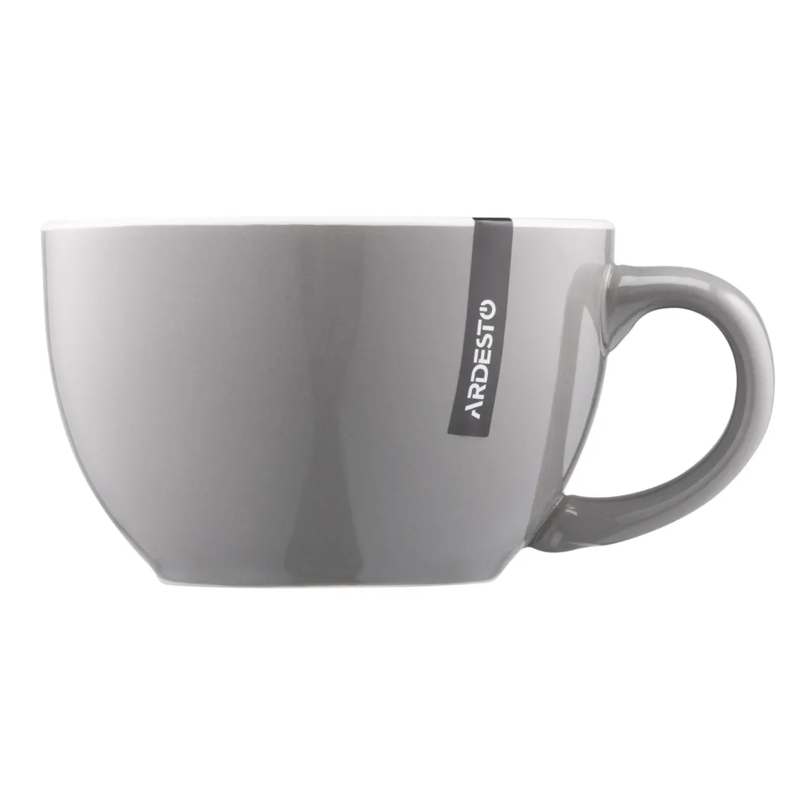 კათხა Mug ARDESTO Merino, 480ml, ceramics, gray
