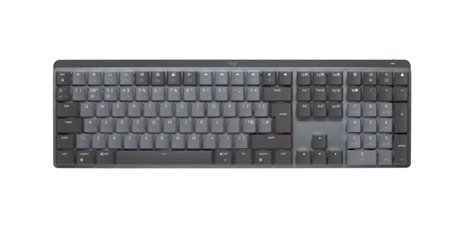 logitech, MX Mechanical tactile, Keyboard Graphite