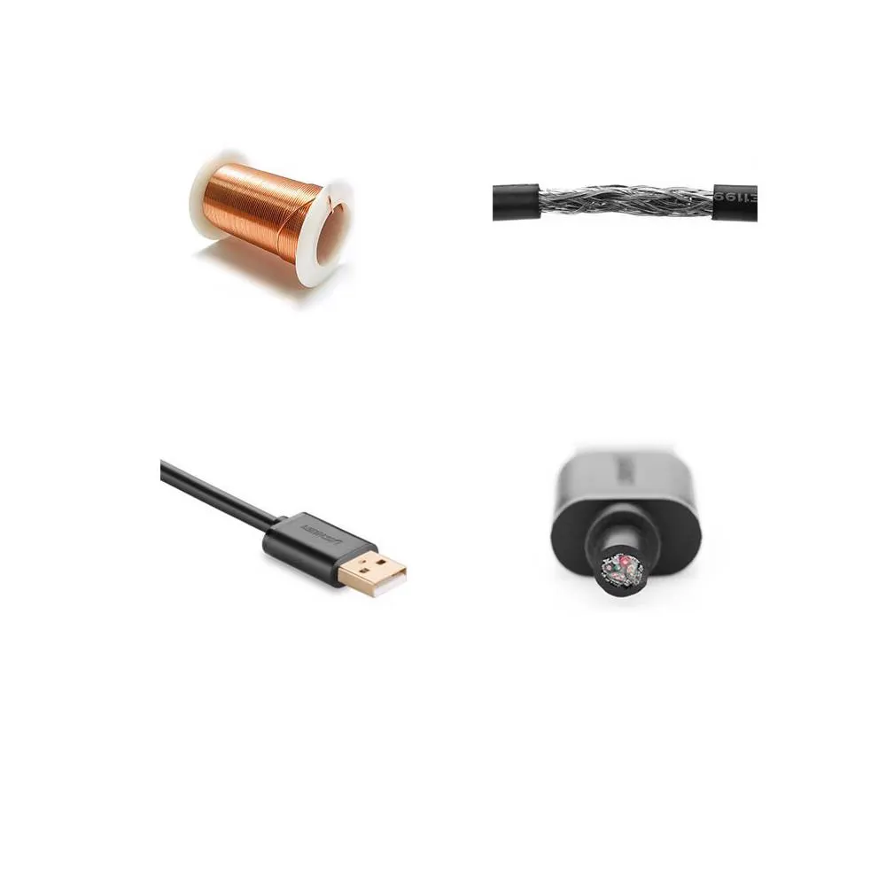 UGREEN US121 (10319) USB 2.0 Active Extension Cable, 5m, Black