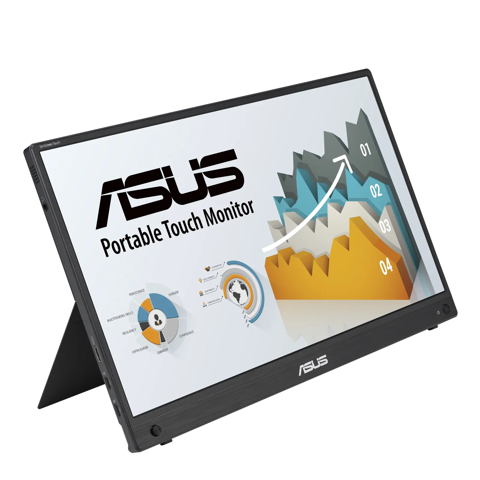 მონიტორი Monitor portable Asus 15.6" ZenScreen MB16AHT mHDMI, 2xUSB-C, MM, IPS, Touch