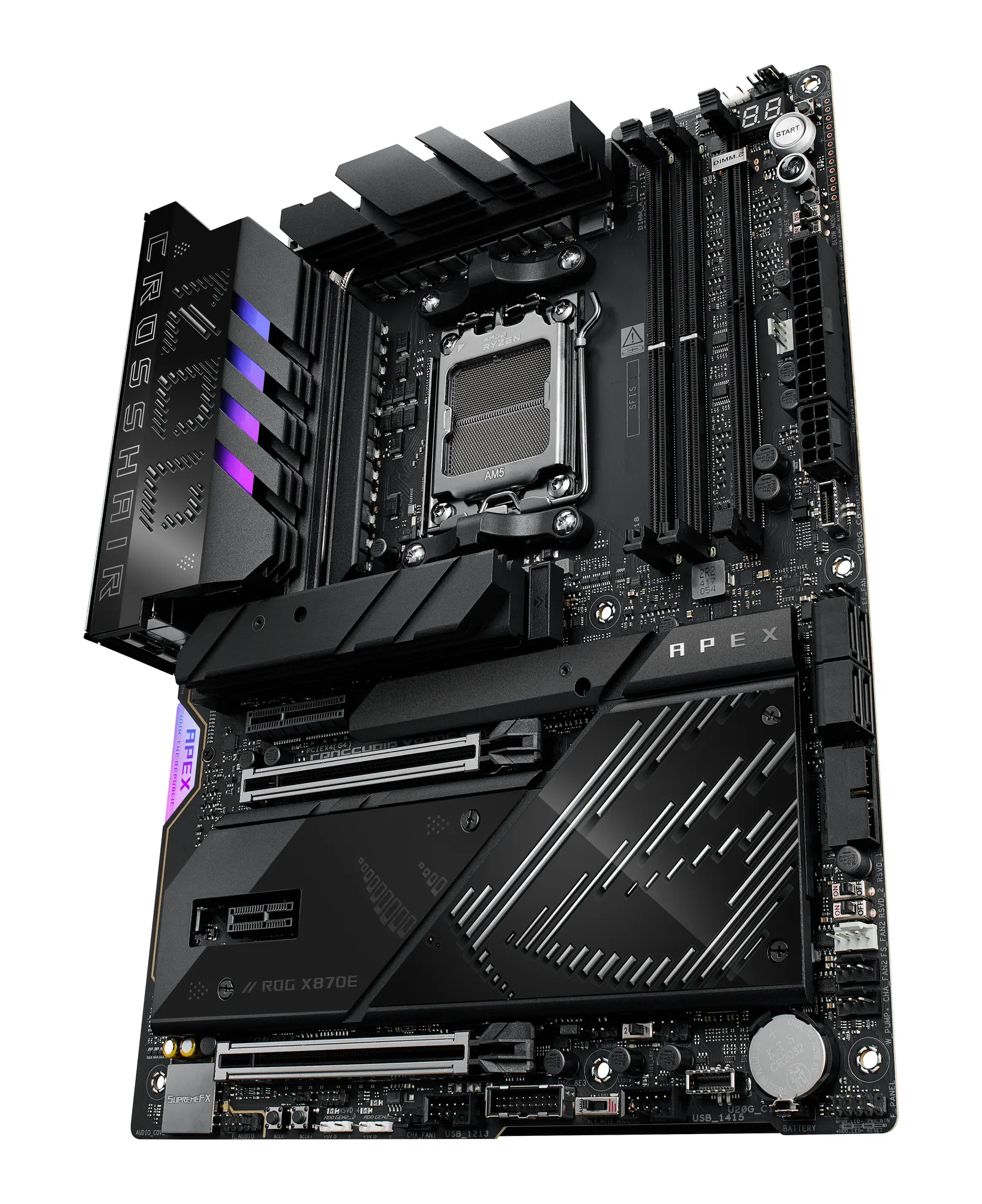 დედაპლატა ASUS Motherboard ROG CROSSHAIR X870E APEX sAM5 X870E 2xDDR5 M.2 USB Type-C Wi-Fi BT ATX