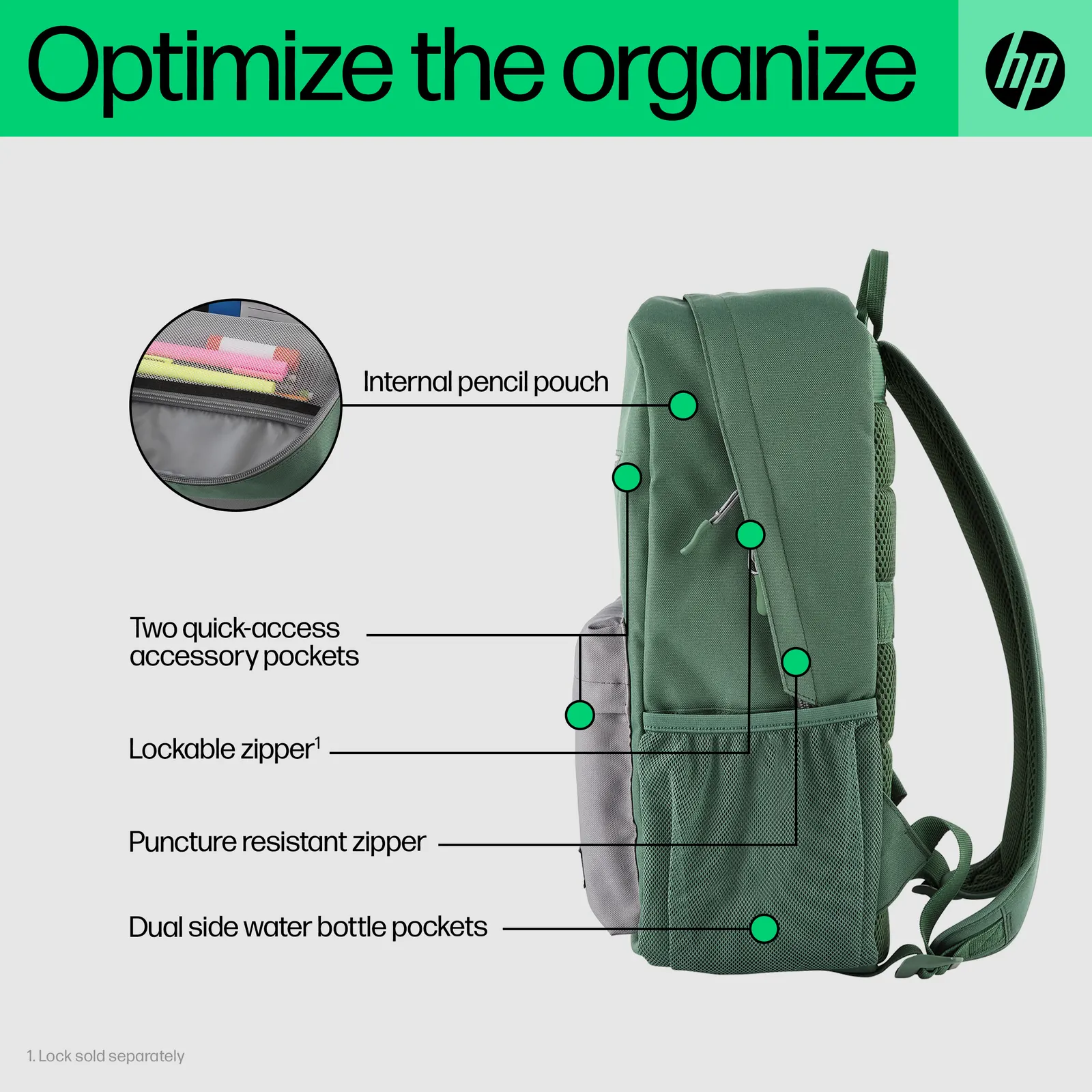 HP Campus Blue Backpack