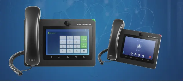 Grandstream GXV3370, IP Multimedia Video Phone, 7" capasitive touch screen color LCD (1024x600), 1.3M CMOS camera,Dual 100M/1000M Ethernet 802.3af PoE