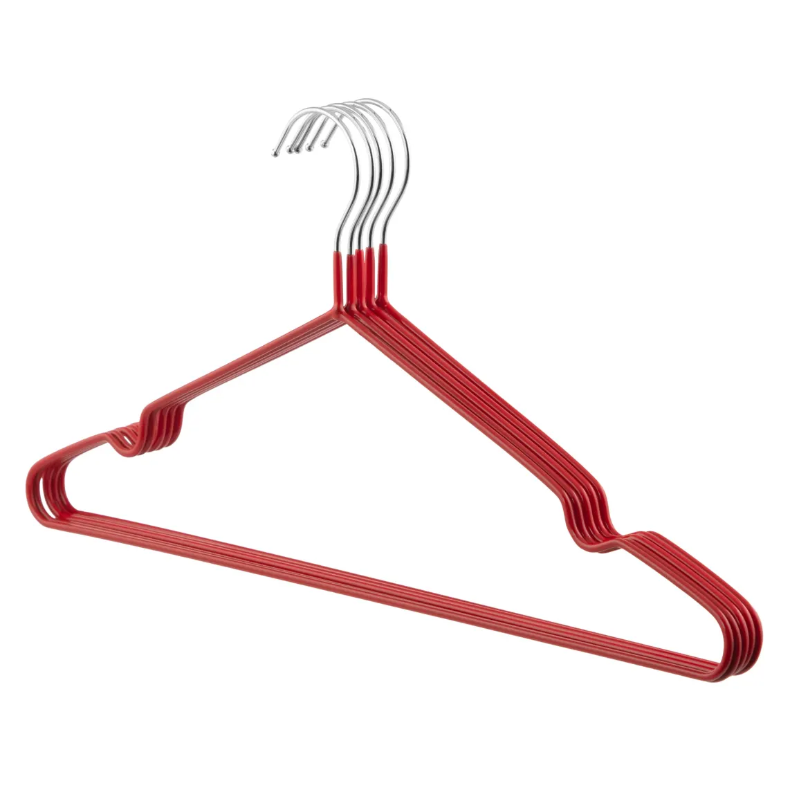საკიდი ARDESTO Hanger set 40.5cm, 5pcs, metal, PVC, red