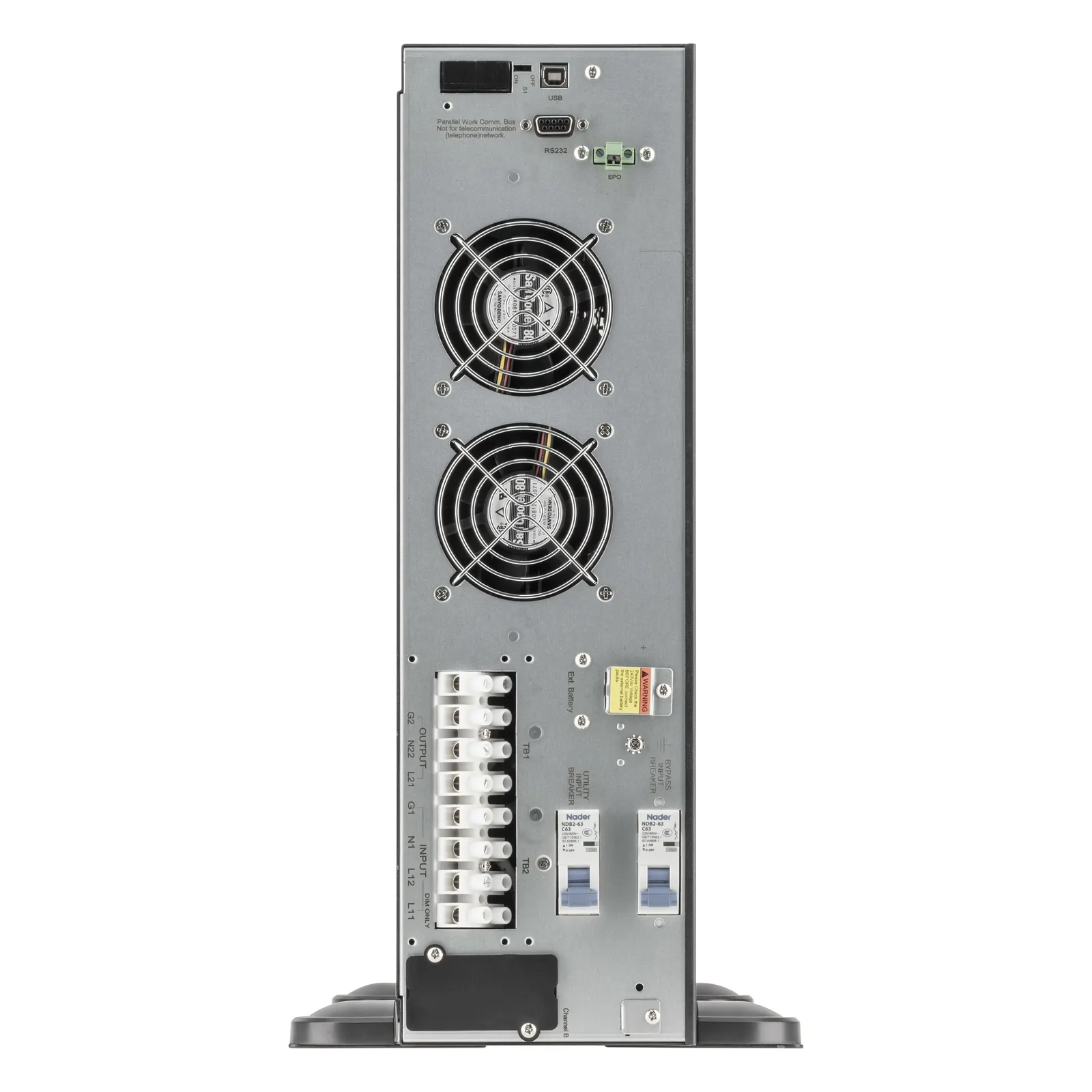 Daker DK Plus convertible UPS without battery - Single phase VFI - 10000 VA - 10000 W