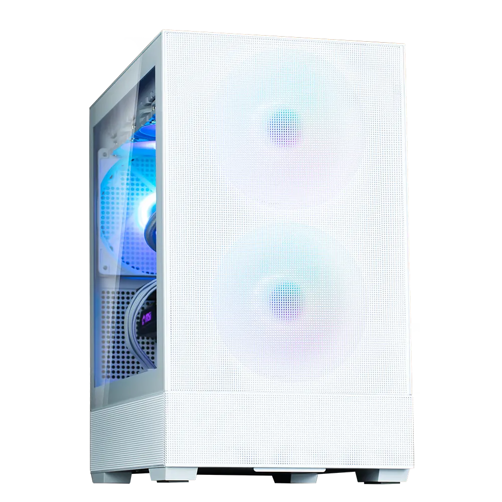 ქეისი Zalman PC case P30 Air without PSU, 1xUSB3.0, 1xUSBType-C, 3x140mm ARGB, VGA 392mm, LCS ready, TG Side Panel, mATX, white