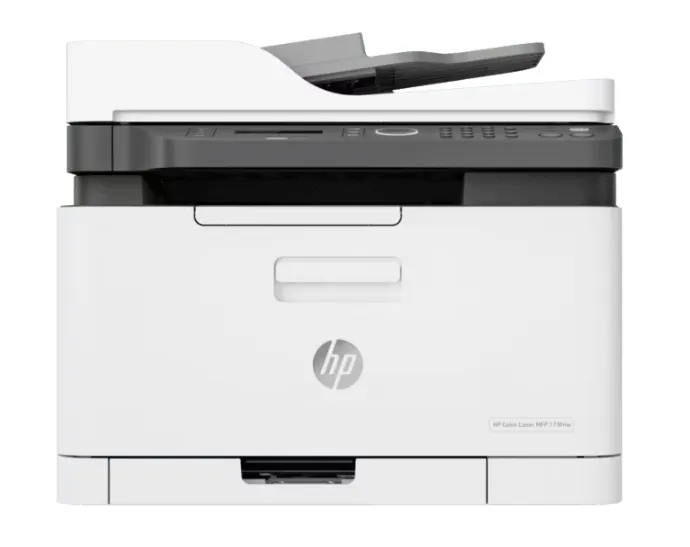 პრინტერი 4ZB97A HP Color Laser MFP 179fnw Print, copy, scan, fax A4, Black up to 18 ppm, color-4 ppm, ADF,Wi-Fi (117A)