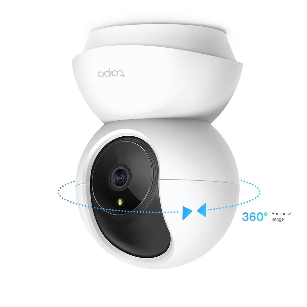 სმარტ კამერა TP-Link Tapo C210 Wi-Fi Camera - 2304 x 1296, Wi-Fi, 360° / 114° Viewing Angle, MicroSD Card Slot (Up to 256 GB), Two-Way Audio, iOS 10+, Android 5+