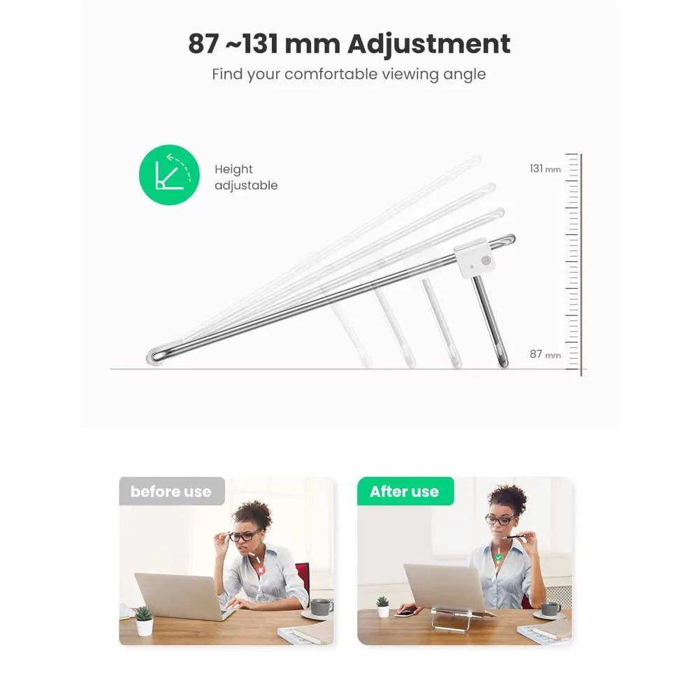 ნოუთბუქის სადგამი UGREEN LP230 (80348), Laptop Stand, Silver