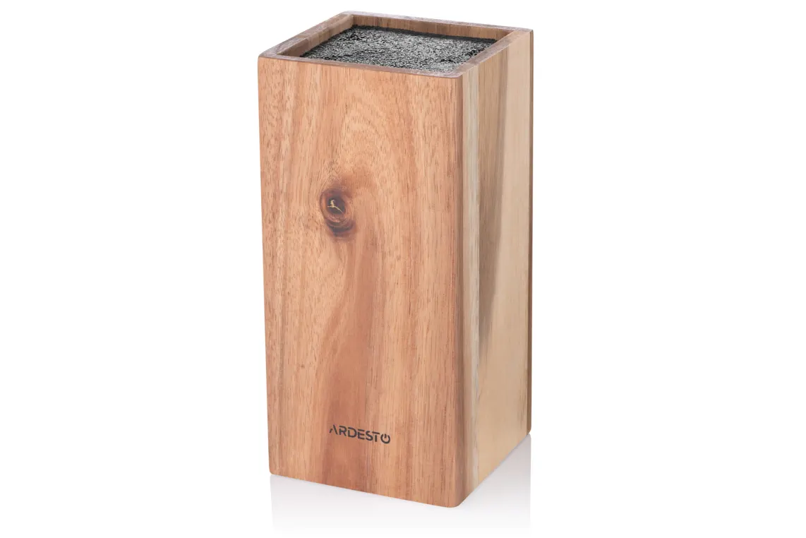 დანების სადგამი Ardesto Knife Block Black Mars, 23cm, wood