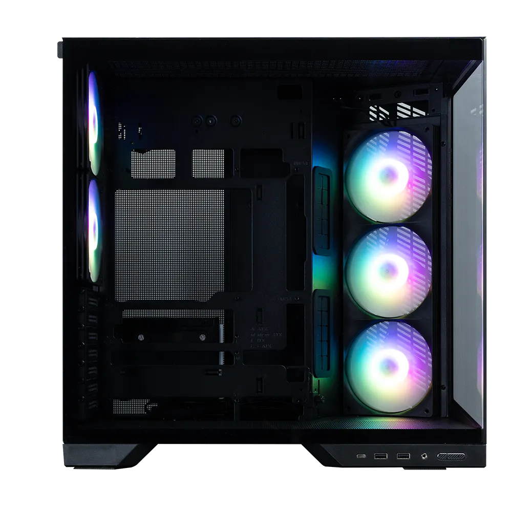 ქეისი Zalman PC case D50 without PSU, 2xUSB3.0, 1xUSBType-C, 2x120mm ARGB, 1x360mm ARGB, VGA 415mm, LCS ready, TG Side/Front Panel, ATX, black