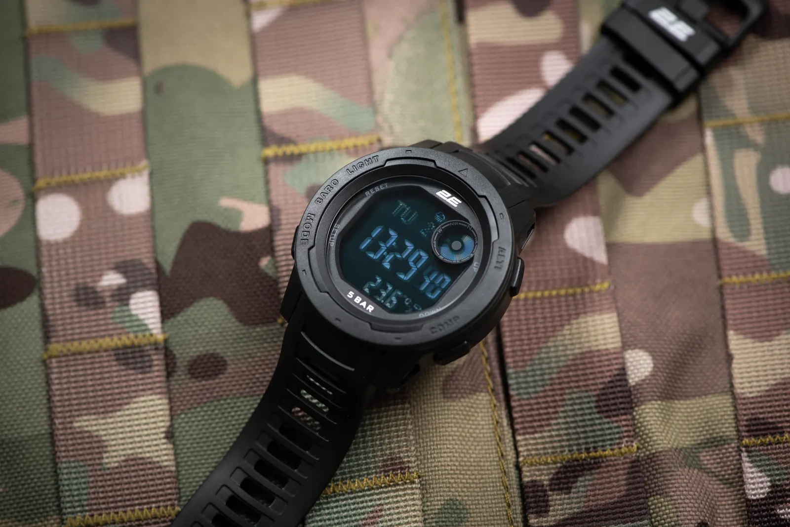ტაქტიკური საათი 2E Delta X Black tactical watch with compass and pedometer