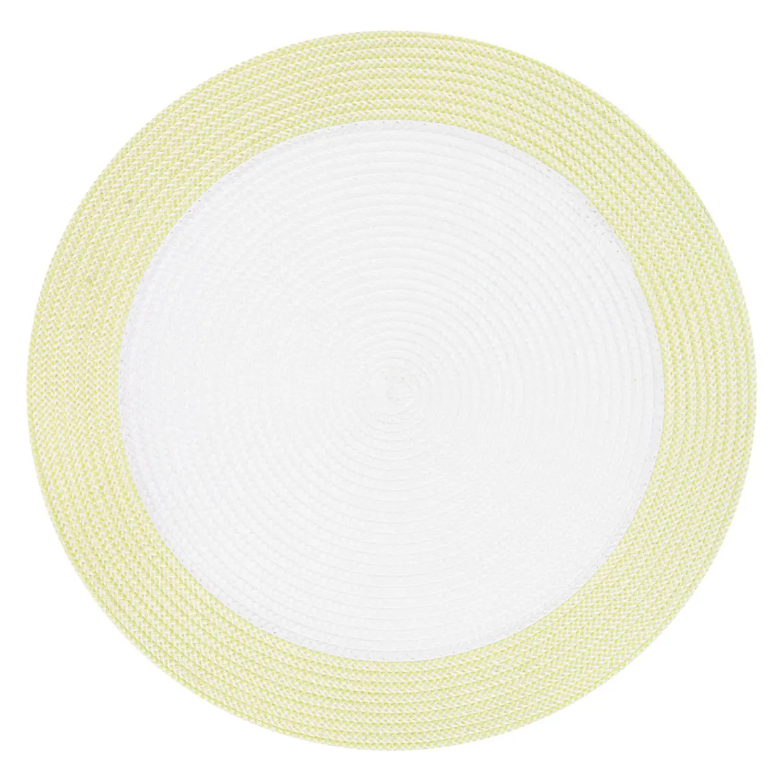 სუფრის საფენი Ardesto Serving mat, 38cm, PP, round, white-green